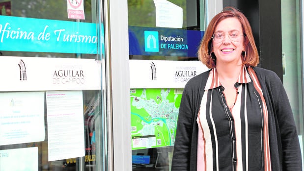 Ángeles Armisén, el pasado jueves tras la clausura del congreso celebrado en Aguilar de Campoo